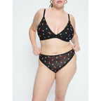 Dámské kalhotky Modibodi Intimates V Day Cheeky Brief Black Rose (DKMIVDCBBR)