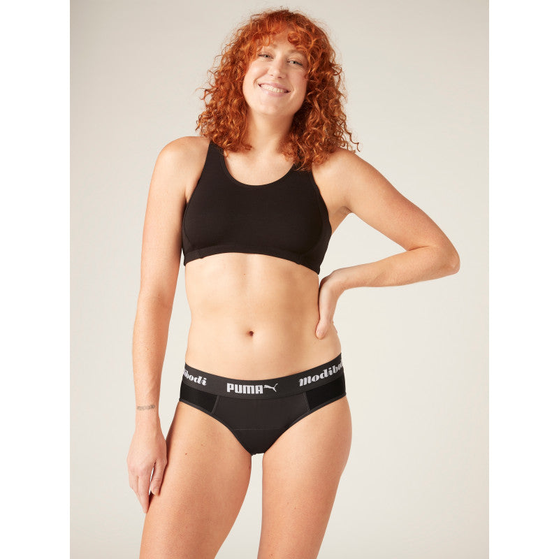 Menstruační kalhotky PUMA & Modibodi Active Brief Moderate-Heavy Dark (MODI4095)