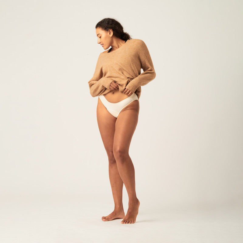 Menstruační kalhotky Modibodi Seamfree Bikini Moderate-Heavy Macadamia (MODI4065M)