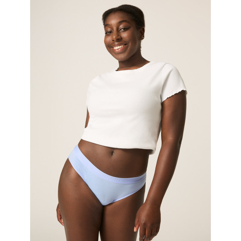 Menstruační kalhotky Modibodi Teen Hipster Bikini Moderate-Heavy Mist Blue - VYBALENÉ (MODI4100MBVYB)