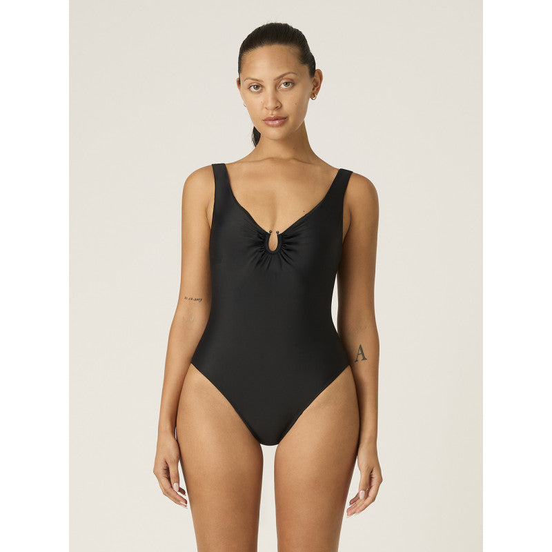Menstruační plavky Modibodi High V Neck One Piece (MODI4370)