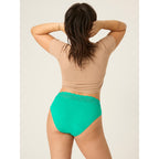 Menstruační kalhotky Modibodi Sensual Hi-Waist Bikini Moderate-Heavy Jade (MODI4038J)