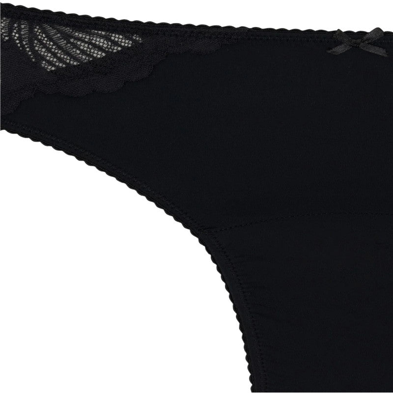 Menstruační tanga Modibodi Modicomfort Seamless Hi Waist Thong Light Teale Blue (MTMMSHWTLTB)