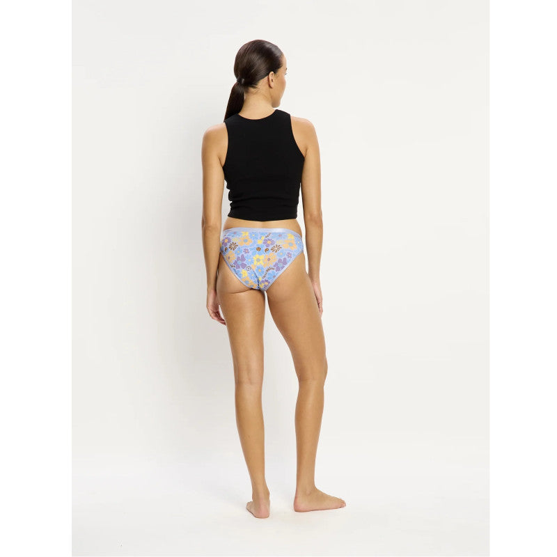 Menstruační kalhotky Modibodi Classic Bikini Super Happy Daisy Blue (CLBIMHHDBW)