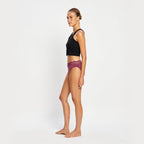 Menstruační kalhotky Modibodi Sensual Hi Waist Bikini Moderate Animalia Brown (MKMSHWBMAB)