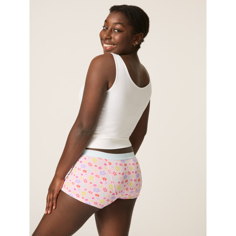 Menstruační kalhotky Modibodi Teen Hipster Boyshort Moderate-Heavy Orchid Pink - VYBALENÉ (MODI4101OPVYB)