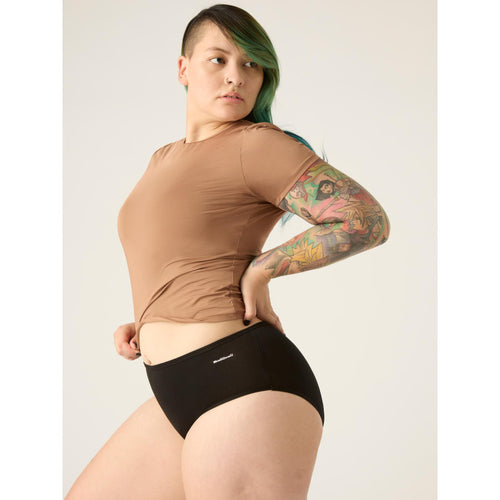 Menstruační kalhotky Modibodi Basic Mid-Rise Brief Moderate-Heavy (BSMBMHBLAW)