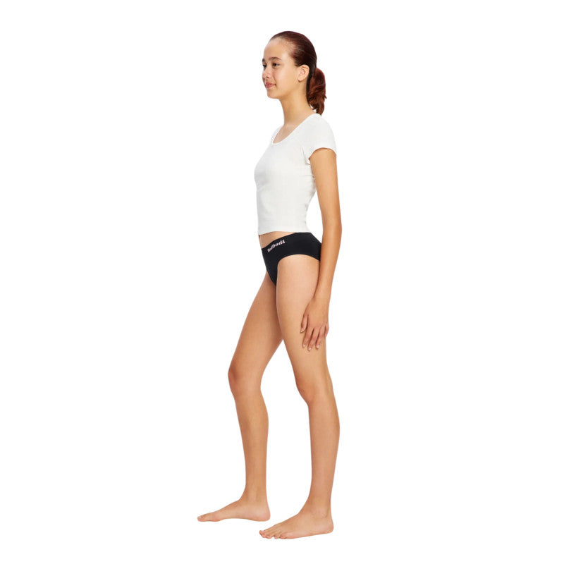 2PACK dívčí menstruační kalhotky Modibodi Teen Soft Stretch Seamless Hipster Bikini Moderate (DMKMTSSSHBM)