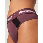 Menstruační tanga PUMA & Modibodi Active Thong Super Light Grape (MTPMATSLG)