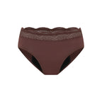 Menstruační kalhotky Modibodi Sensual Hi Waist Bikini Super Mahogany (MKMSM)