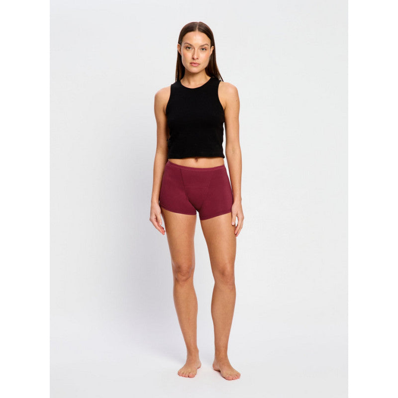 Menstruační kalhotky Modibodi Classic Boyshort Super Bud Red (MKMCBSBR)