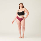 Menstruační kalhotky Sensual Hi-Waist Bikini Maxi Garnet - VYBALENÉ 