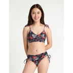 Menstruační plavky Modibodi Teen High Bikini Jungle Palm Black spodní díl (MODI4375JPB)