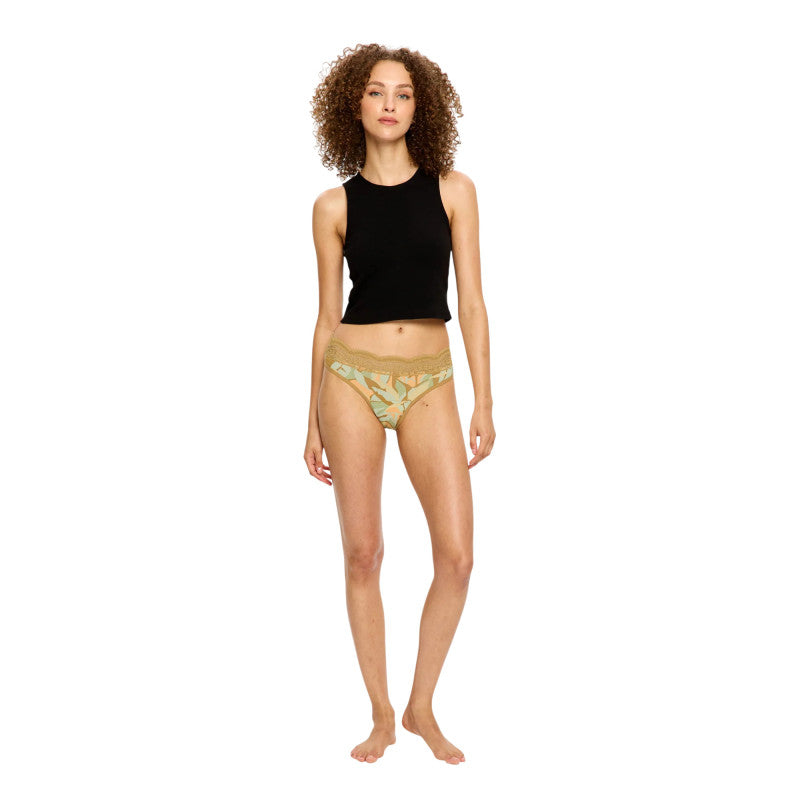 Menstruační kalhotky Modibodi Sensual Hi Waist Bikini Moderate Bellbird (MKMSHWNB)