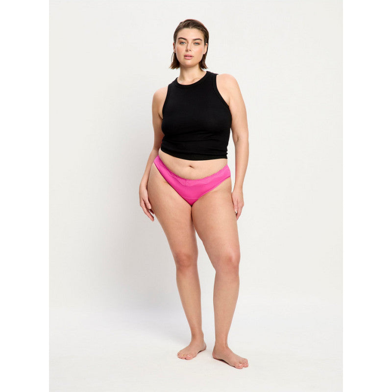 Menstruační kalhotky Modibodi Cassia V Cheeky Brief Light Electric Fuchsia (MKMCVCBLEF)