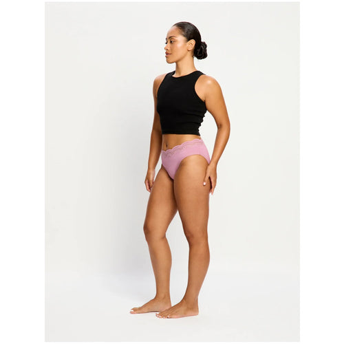 Menstruační kalhotky Modibodi Sensual Hi-Waist Bikini Light Dusky Orchid (CAHKLMDUOW)