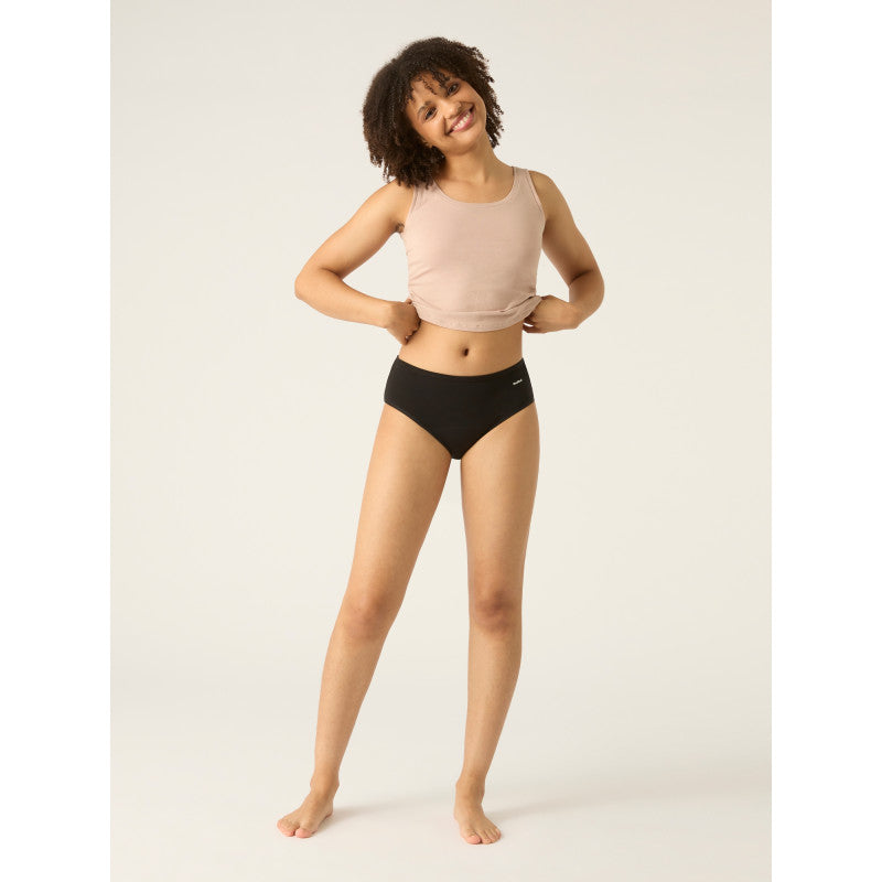 Menstruační kalhotky Modibodi Basic Mid-Rise Brief Moderate-Heavy - VYBALENÉ (MODI4110VYB)