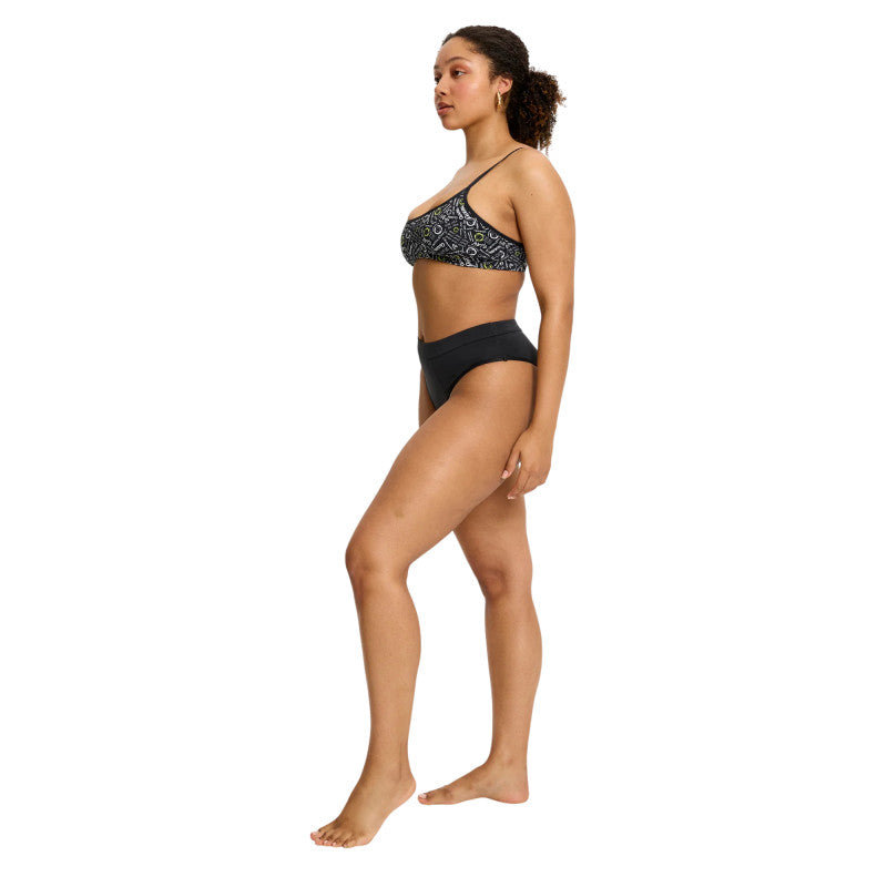 Menstruační kalhotky Modibodi Smileyworld Hi Waist Brief Super-Overnight Black (MKMSHWBSOB)