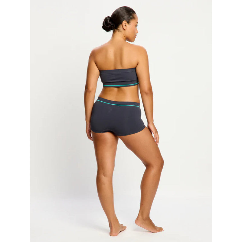 Menstruační kalhotky Modibodi Smileyworld Seamless Boyshort Moisteru Wicking Steel (MKMSSBMWS)