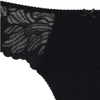 Menstruační tanga Modibodi Modicomfort Seamless Hi Waist Thong Light Teale Blue (MTMMSHWTLTB)