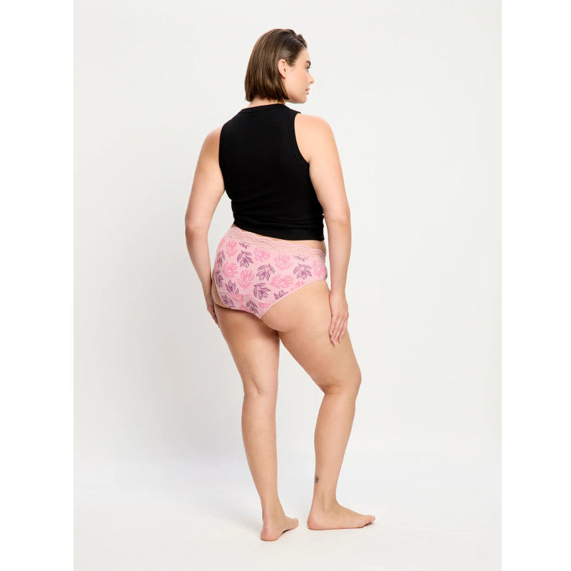 Menstruační kalhotky Modibodi Sensual Hi-Waist Bikini Moderate-Cassia Pink (CAHKMHCAPW)