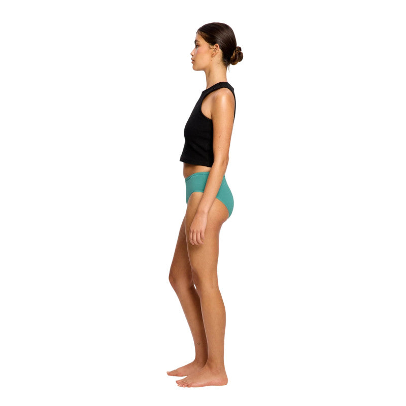 Menstruační kalhotky Modibodi Basic Mid-Rise Brief Moderate Teal Green (MKMBMRBMHTG)
