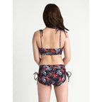 Menstruační plavky Modibodi Teen High Short Jungle Palm Black spodní díl (MODI4377)