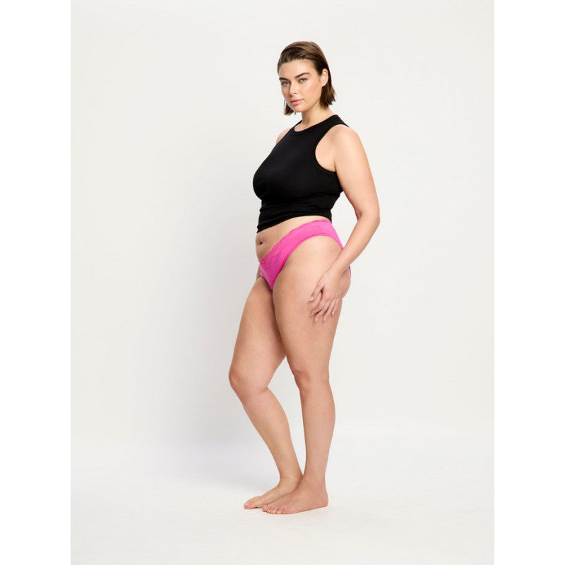 Menstruační kalhotky Modibodi Cassia V Cheeky Brief Light Electric Fuchsia (MKMCVCBLEF)