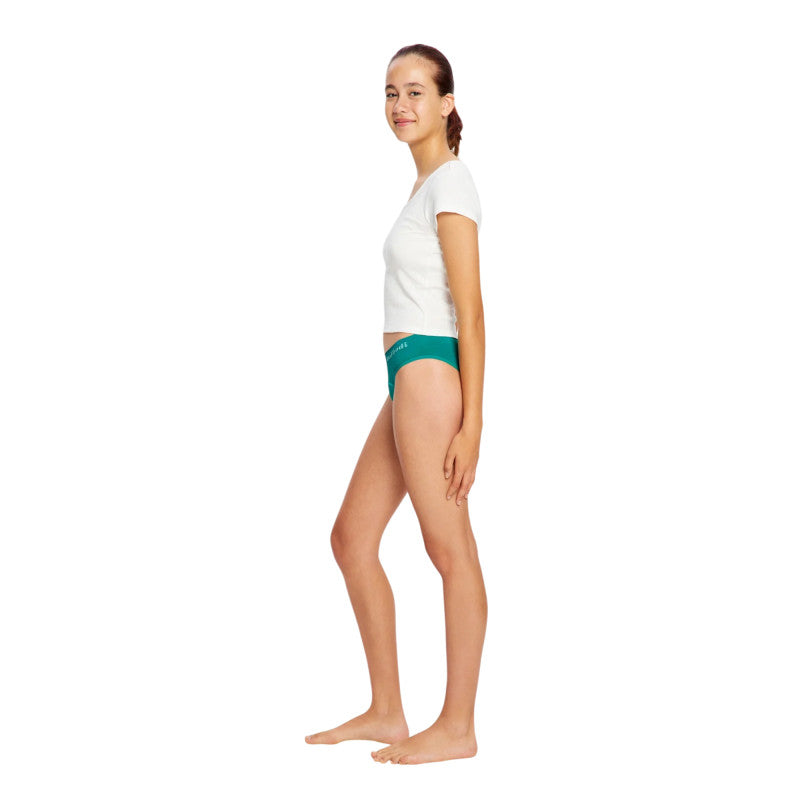 2PACK dívčí menstruační kalhotky Modibodi Teen Soft Stretch Seamless Hipster Bikini Moderate (DMKMTSSSHBM)