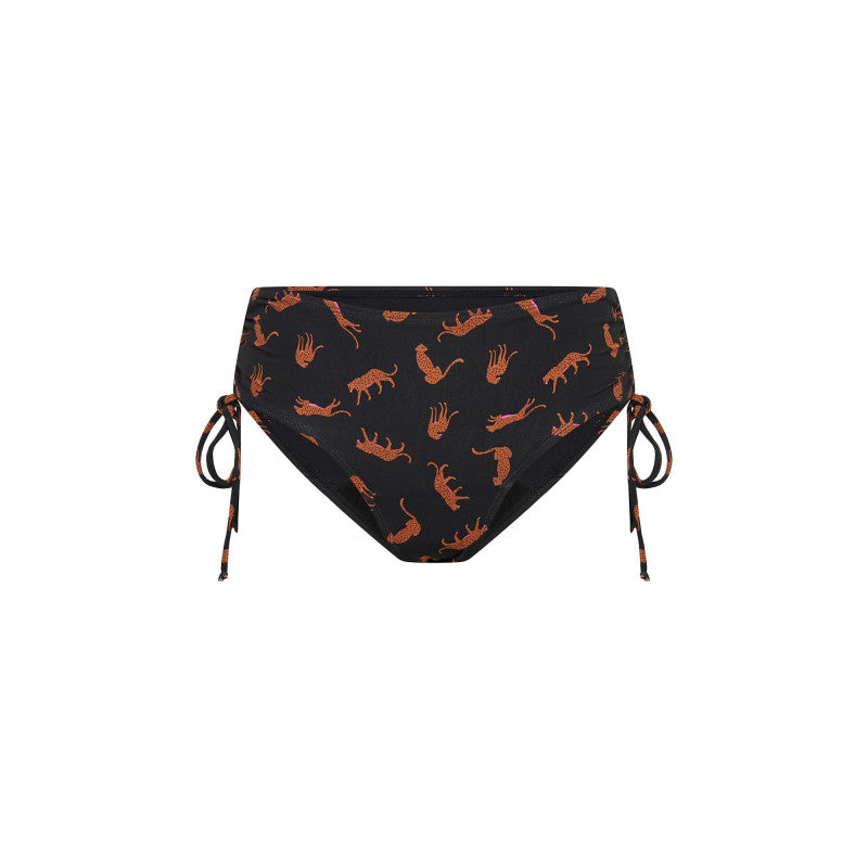 Menstruační plavky Modibodi Teen High Cheetah Chase Black komplet (MODI4376CCB)