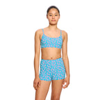 Dívčí plavky Modibodi crop top Jungle palm black horní díl (DPMHDCTPB)