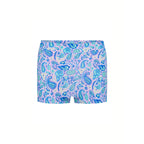 Dívčí menstruační plavky Modibodi Performance Hi Waist Short Super Marble Blue spodní díl (DMPMPHWSSMB)