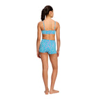Dívčí menstruační plavky Modibodi Performance Hi Waist Short Super Marble Blue spodní díl (DMPMPHWSSMB)