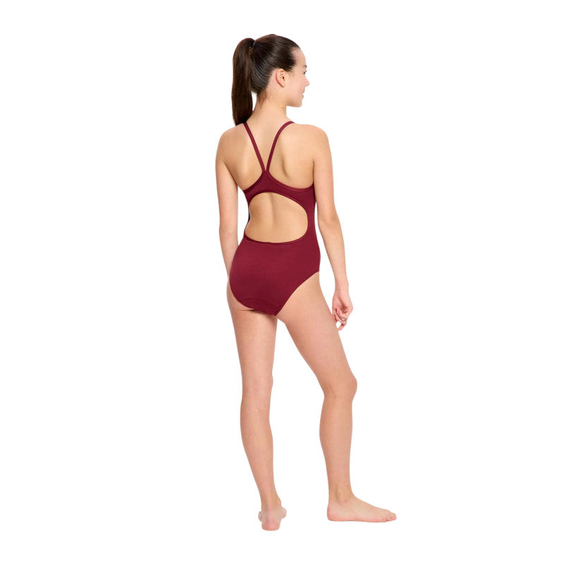 Dívčí menstruační plavky Modibodi Teen Performance One Piece Maroon jednodílné (DMPMTPOPMJ)