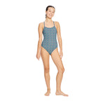 Dívčí menstruační plavky Modibodi Performance Racerback One Piece Super Marble Blue jednodílné (DMPMPROPSMB)
