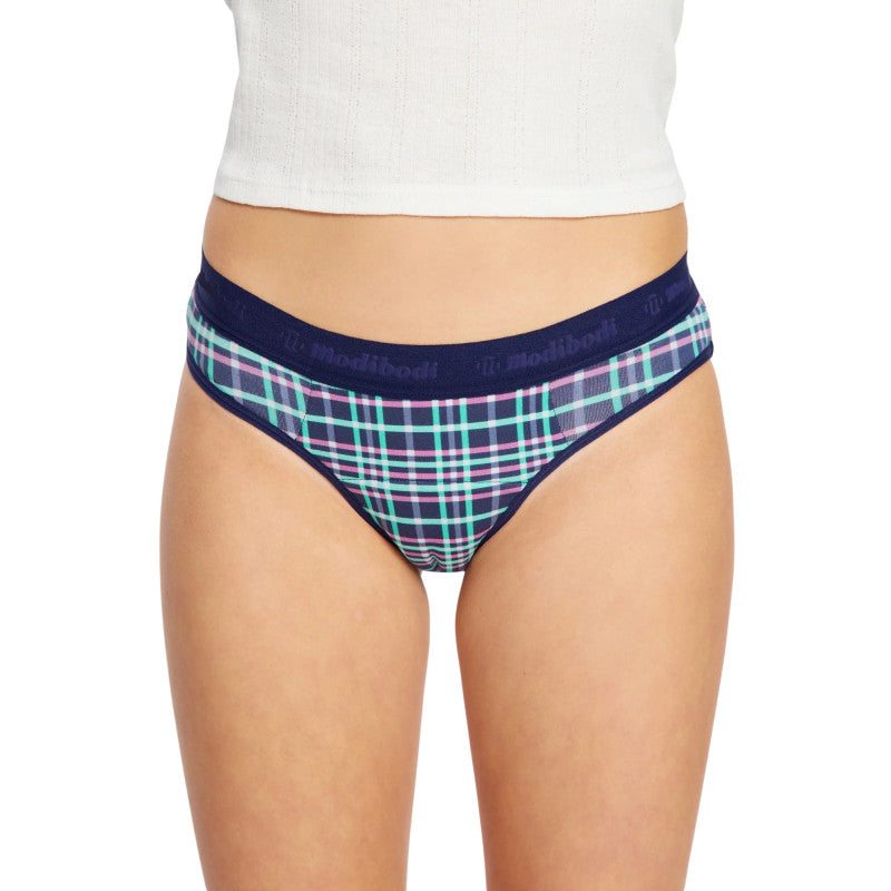 Dívčí menstruační kalhotky Modibodi Teen Hipster Boyleg Moderate Violet (DMKMTHBMV)