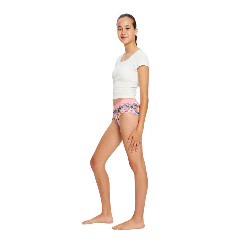 Dívčí menstruační kalhotky Modibodi Teen Hipster Boyleg Moderate Violet (DMKMTHBMV)