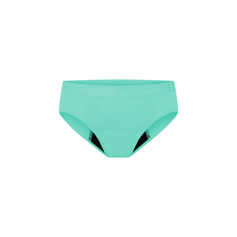 Dívčí menstruační kalhotky Modibodi Teen Hipster Boyleg Moderate Melon Green (DMKMTHBMMG)
