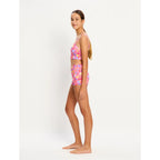 Dívčí menstruační plavky Modibodi Marine Teen Swimwear Hi Waist Short Super Tropicana Crush (DMKMMTSHWSSTCSD)