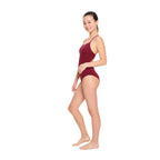 Dívčí menstruační plavky Modibodi Teen Performance One Piece Maroon jednodílné (DMPMTPOPMJ)