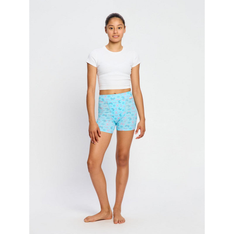 2PACK dívčí menstruační kalhotky na spaní Modibodi Teen Sleep Short Super Happy Holiday Multi (DMKMNSTSSSHHM)