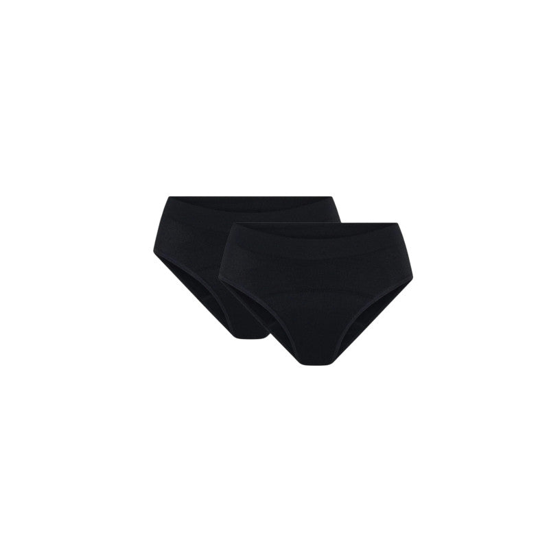 2PACK dívčí menstruační kalhotky Modibodi Teen Soft Stretch Seamless Hipster Bikini Moderate (DMKMTSSSHBM)