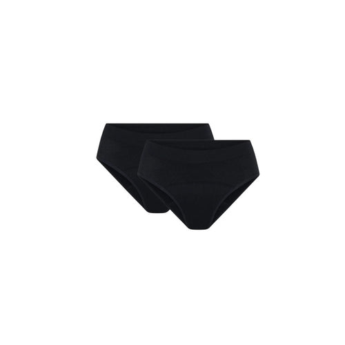 2PACK dívčí menstruační kalhotky Modibodi Teen Soft Stretch Seamless Hipster Bikini Moderate (DMKMTSSSHBM)