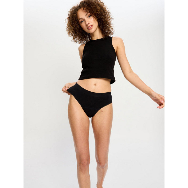 2PACK menstruační kalhotky Modibodi Soft Stretch Seamless Bikini Brief Moderate (2MKMSSSBBM)