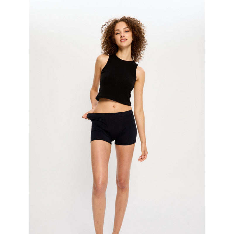 2PACK menstruační kalhotky Modibodi Soft Stretch Seamless Boyshort Super (2MKMSSSBS)